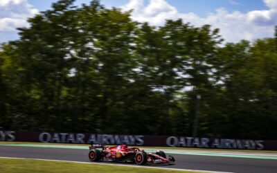 Formula Uno: El español Carlos Sainz con la Ferrari supero a Verstappen en la P1 en Hungaroring