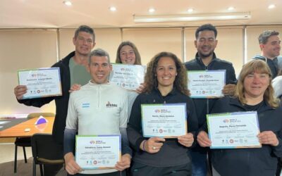 La profesora Verónica Martin, a cargo de la escuela de atletismo de 30 de Agosto participo en curso para entrenadores en Córdoba