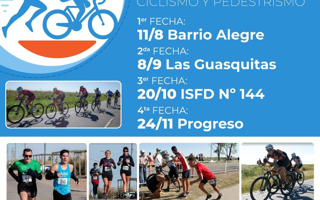 Se viene el Primer Campeonato de Duatlones!. Ya inscriben para la fecha de Barrio, a disputarse este próximo domingo 11 de agosto