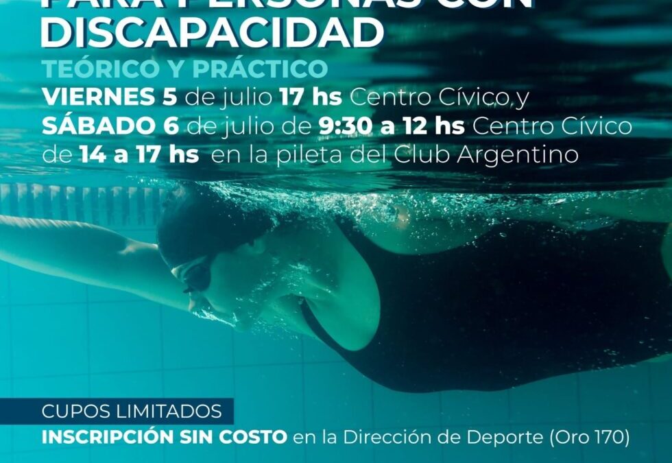 CLÍNICA DE NATACIÓN PARA PERSONAS CON DISCAPACIDAD, CON ENTRENADORES DE AMPLIA TRAYECTORIA
