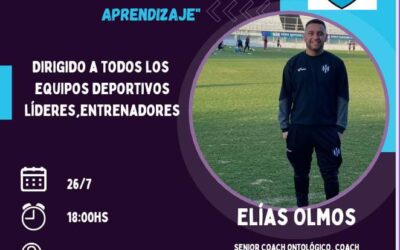 Fútbol: Este viernes 26 charla con Elías Olmos sobre coaching de equipos, sistema de aprendizajes