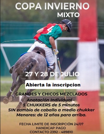 Se abrio la inscripcion para Torneo de Polo en Trenque Lauquen – Copa de Invierno Mixto