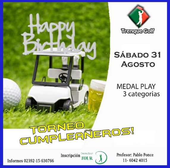Golf en Trenque Lauquen el sabado 31 de Agosto