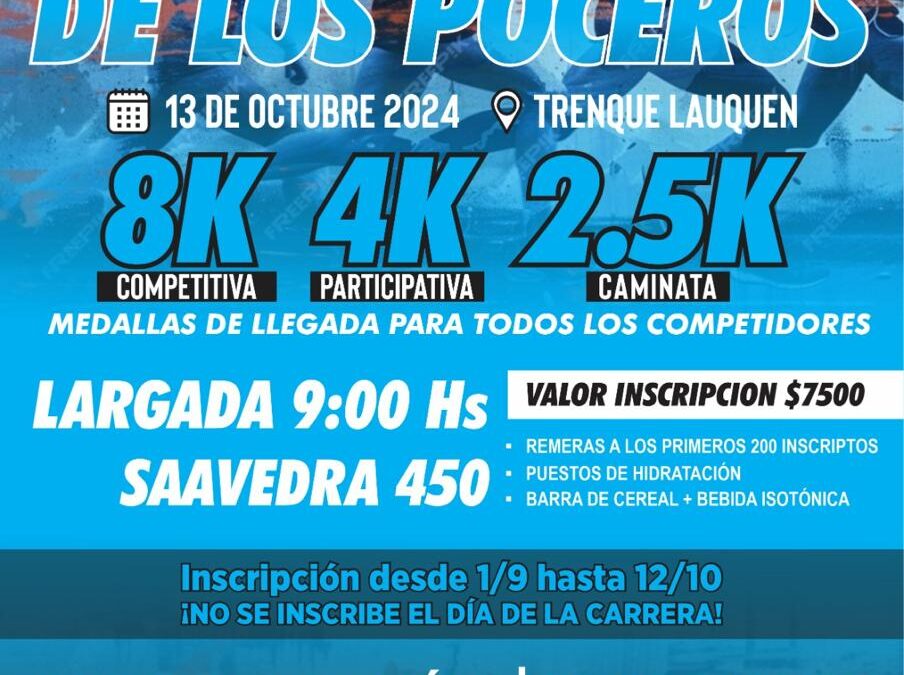13 de Octubre se realiza la 11° Maraton de Los Poceros