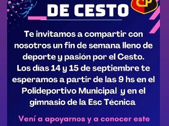 14 y 15 de Septiembre Cestoball Maxi 30 en Trenque Lauquen