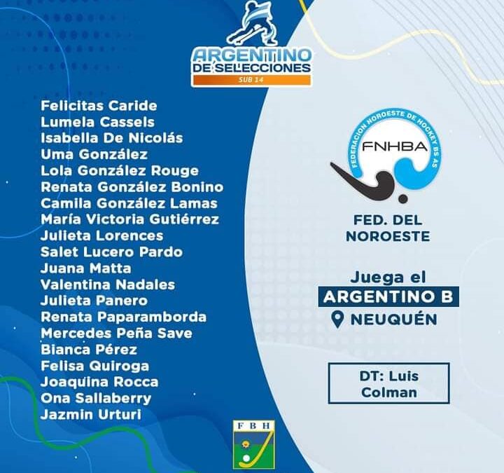 Noroeste de Hockey Sub 14 juega en Neuquen Nacional de Selecciones «B»