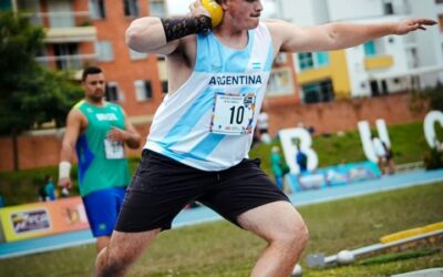 Atletismo: Arrieguez heredo el titulo sudamericano del lanzamiento de bala U23, que anteriormente obtuvieron German Lauro y Nazareno Sasia