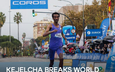 Atletismo: El etiope Yomif Kejelcha batió el record mundial de media maratón en Valencia