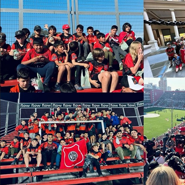 Jovenes jugadores de Las Guasquitas visitaron Estudiantes de La Plata