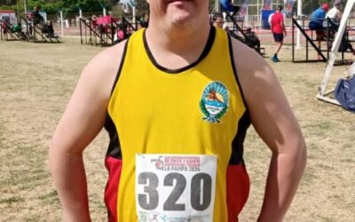 Atletismo: En la segunda jornada del nacional master de pista y campo en La Pampa, debuto Pali Marengo en la competencia de bala
