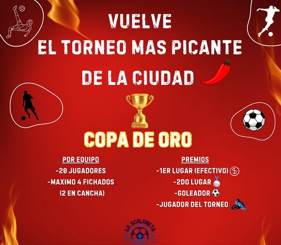 «Copa de Oro» La Scaloneta – Las zonas y fecha incial