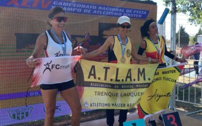 Atletismo: Tercera jornada del Nacional master de pista y campo en Santa Rosa, La Pampa. Susana Tavoloni campeona nacional en 5 mil metros, Natalia Oses bronce en 100 metros