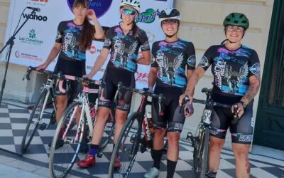 La ciclista trenquelauquense Agustina Cepeda participo de la Doble Bragado Femenina en ruta