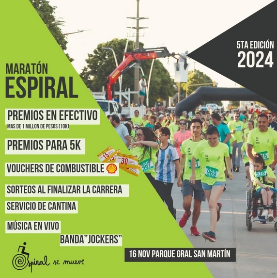5ta edición de Espiral se mueve en Pehuajo el sabado 16