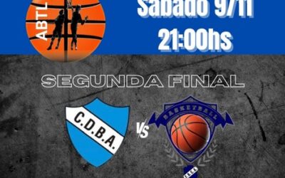 ABTL – El juego 2 de la Serie Final Campeonato Clausura será el sabado a las 21.00 hs.