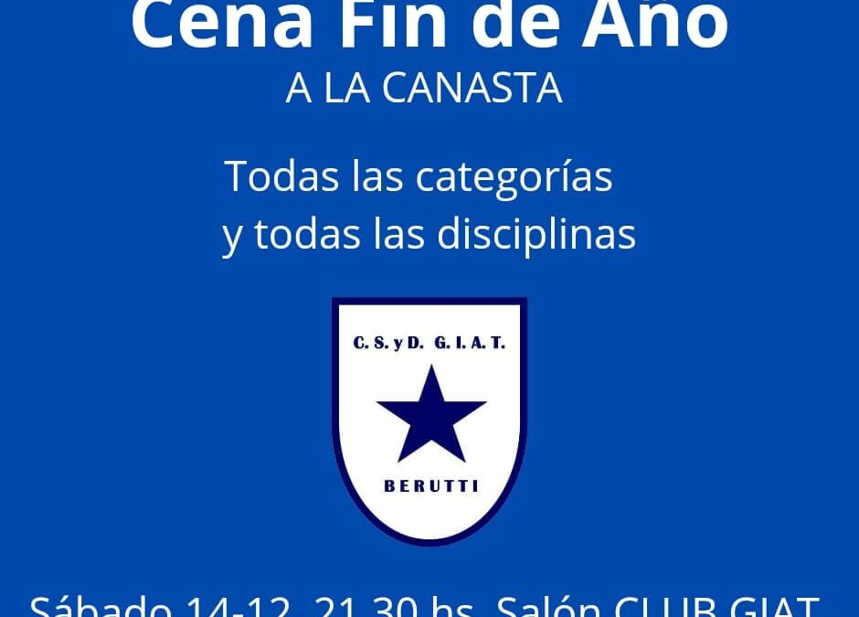 GIAT de Beruti realiza cena de Fin de Año