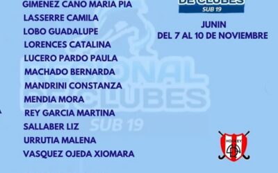 Campeonato Regional de Clubes Sub 19 de Hockey – Atletico Rivadavia semifinalista en Junin