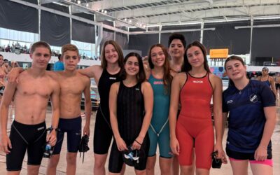 Nadadores del FBC Argentino participaron del Metropolitano con muy buenas marcas