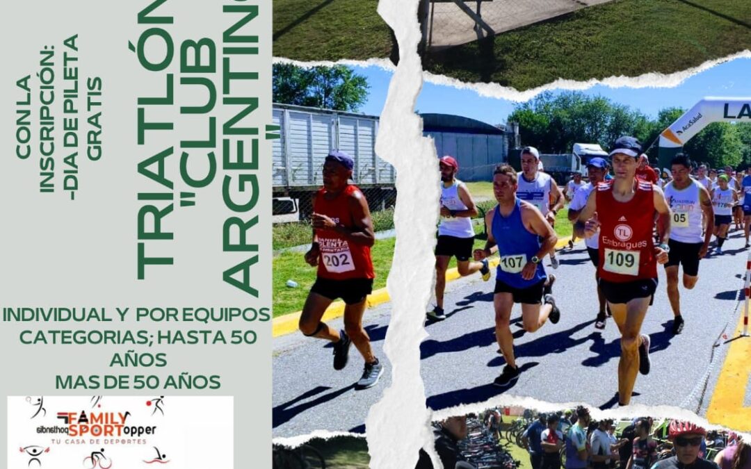 El domingo 5 de enero Triatlon de FBC Argentino