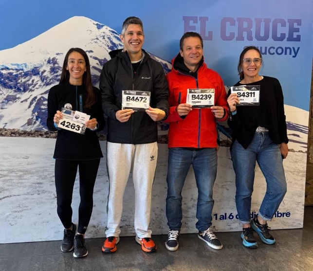 Trenquelauquenses en el «El Cruce Saucony»