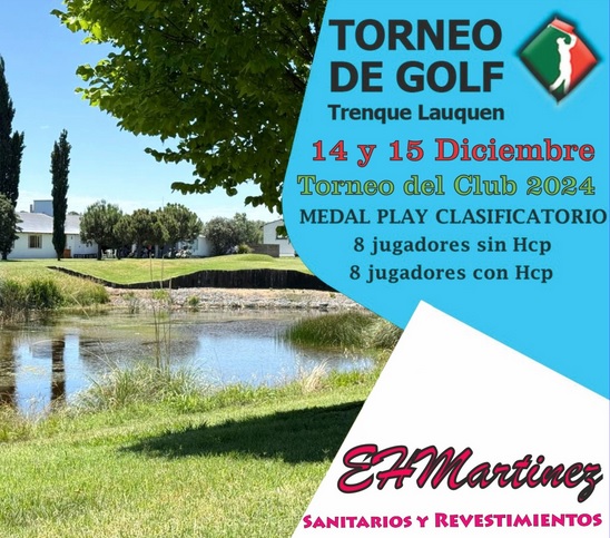 Se jugo Clasificación TORNEO DEL CLUB – E.H.MARTINEZ en el Golf local el fin de semana