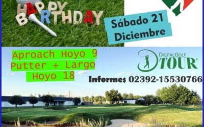 El sabado TORNEO Cumpleañeros Diciembre de Golf. Abierta la inscripcion