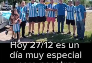 Filial de Racing Trenque Lauquen hizo entrega de alimentos no perecederos a Caritas