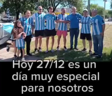 Filial de Racing Trenque Lauquen hizo entrega de alimentos no perecederos a Caritas
