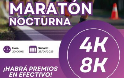 Atletismo: Prueba nocturna en Sancti Spiritu, Santa Fe, el sábado 24 de enero