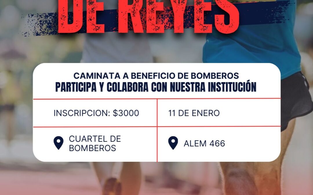 HOY COMIENZA INSCRIPCIÓN EN EL CUARTEL DE BOMBEROS DE NUESTRA CIUDAD para Prueba Solidaria Maratón de Reyes “Camilo Martino”