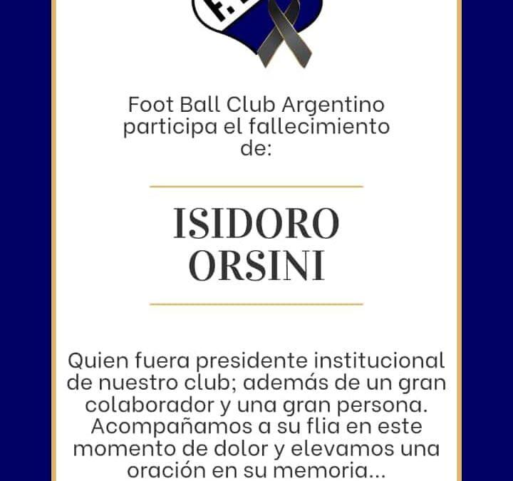 Fallecio ex presidente de FBC Argentino