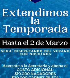 Se extiende la temporada de pileta en FBC Argentino