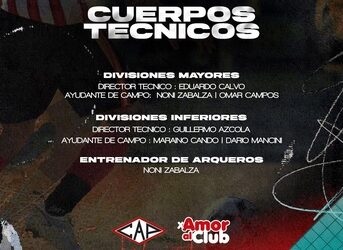 Atletico Pellegrini confirmo Curpos Tecnicos. En 1ra. continua Eduardo Calvo. El sabado 1 de Febrero comienza pretemporada