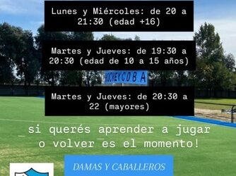 Hockey en Barrio Alegre- Capacitacion de jugadoras para conformar planteles temporada 2025