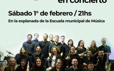 CULTURA: La Big Band se presentará el próximo sábado 1 de febrero en la Escuela Municipal de Música