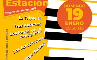 Música en la Estación regresa el  domingo 19 de enero y ya esta la grilla de artistas