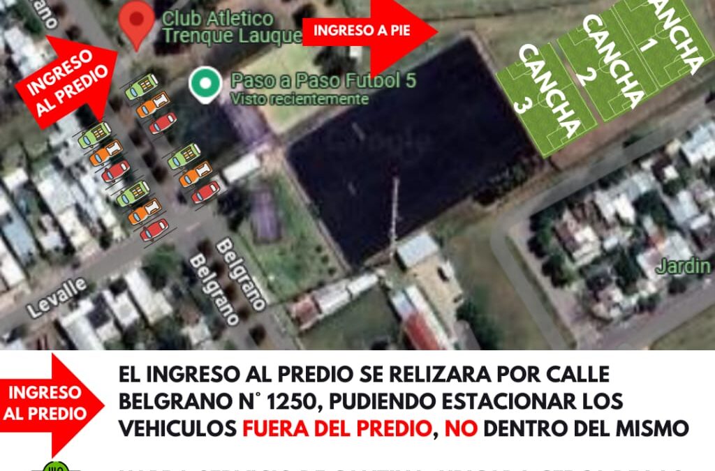 Hoy y mañana, Papi Futbol 5 de Infantiles en Atletico Trenque Lauquen
