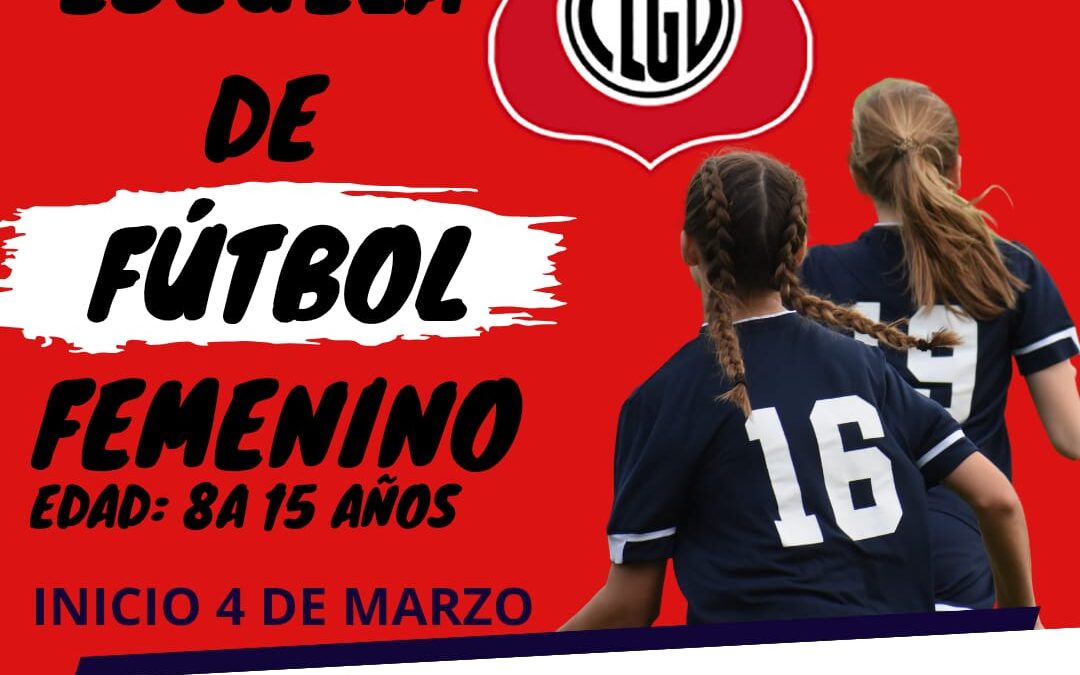 Sumate a la escuela de Futbol Femenino del Club Las Guasquitas