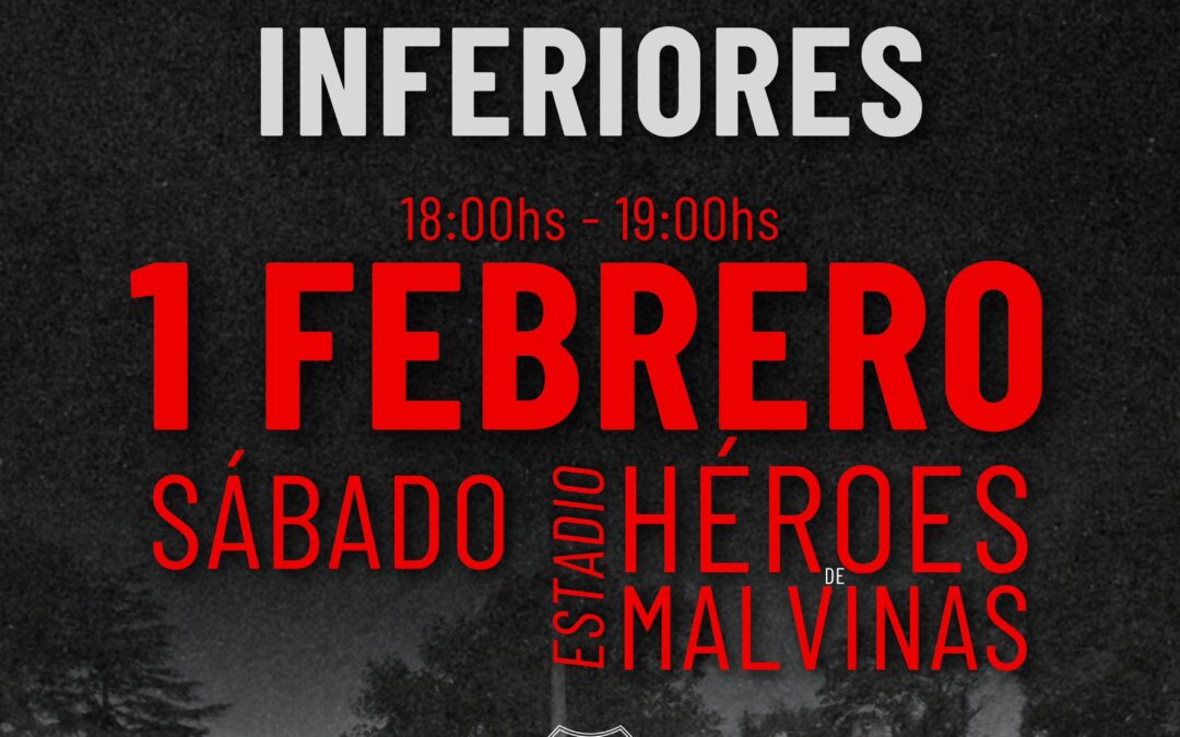 Comienzan entrenamientos de Inferiores en Las Guasquitas el sabado desde las 18 hs. Podes sumarte desde septima division.
