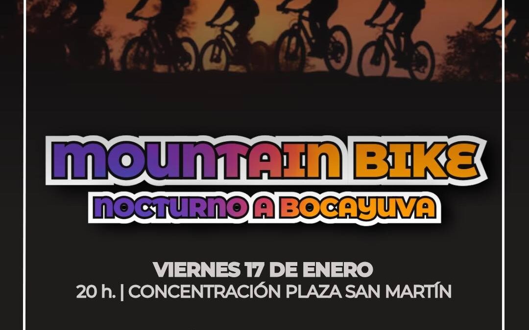 Mañana, viernes 17, Mountain Bike nocturno de Pellegrini a Bocayuva