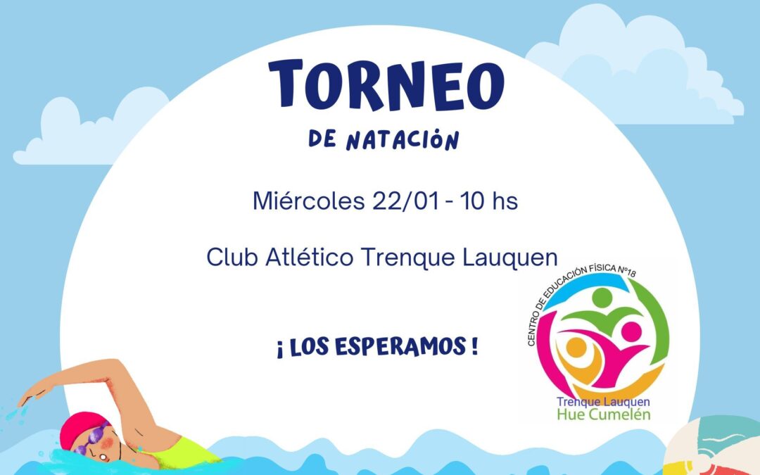 Torneo de Natacion mañana, miercoles 21, en Atletico Trenque Lauquen