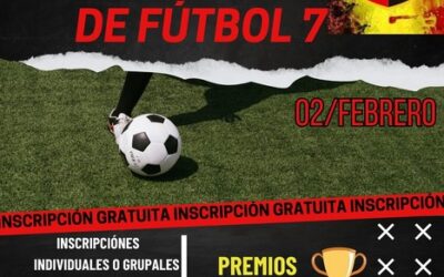 Domingo 2 de Febrero Gran Torneo de Futbol 7 (entre 7 y 13 años)