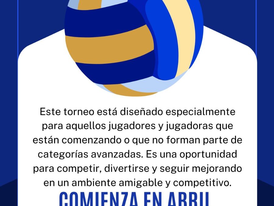 En abril comienza la Liga de Voley Municipal «B»
