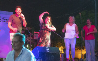 CULTURA: Cuarta noche de Música en la Estación, brillaron Elvio Acuña y Los Diamantes de Tres Lomas, importante concurrencia de público.