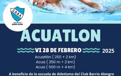 Mañana, viernes, AQUATLON NOCTURNO en Barrio Alegre