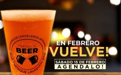 CULTURA: Tercera edición del «Trenque Beer», el próximo sábado 15 con tres bandas en vivo, y puestos cerveceros y Gim