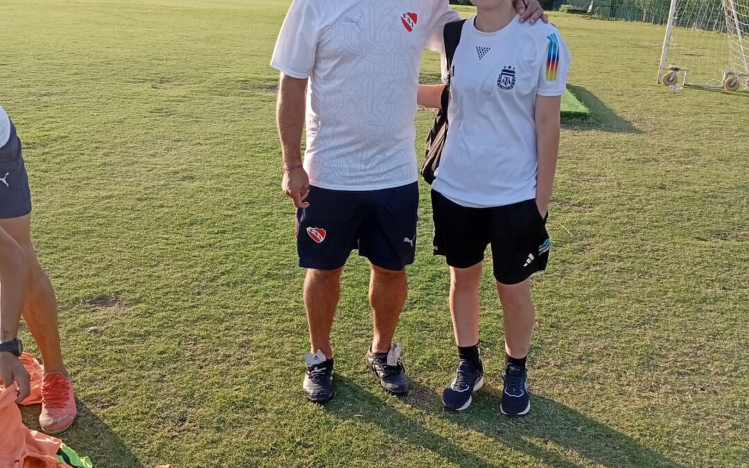 Candela Amador (FBC Argentino) esta entrenando en Independiente de Avellaneda