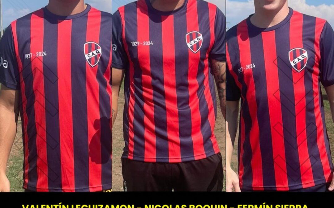 Berutense Valentín Leguizamón, y Trenquelauquenses Nicolás Boquín y Fermín Sierra se incorporaron a Atletico Quenuma