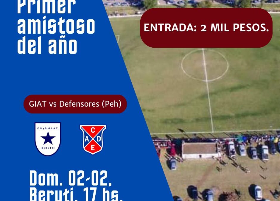 Mañana, domingo, en Beruti se juega el primer amistoso con vistas al Oficial 2025