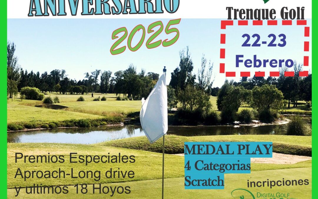 Este fin de semana se juega laXXIII edición del TORNEO ANIVERSARIO de la cancha de golf de Trenque Lauquen Polo Club.